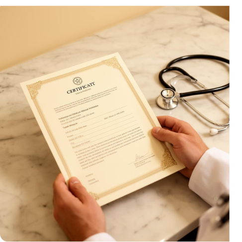 Certificación médica del protocolo Transgénica